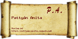 Pattyán Anita névjegykártya